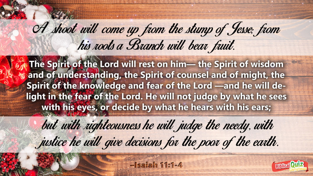 Isaiah 11.1-4