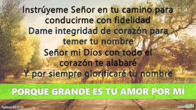 Salmos 86.11-13