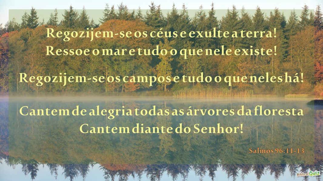 Salmos 96.11-13